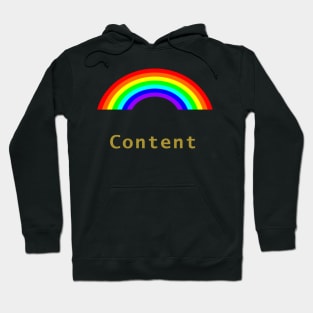 Gold Content Rainbow Hoodie